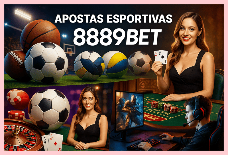 Aposte em apostas esportivas no cassino online 8889BET