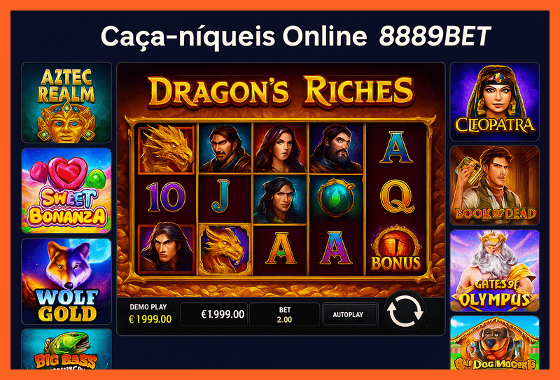 Explore o mundo das slot machines no 8889BET Casino